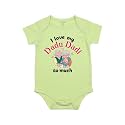 Fflirtygo I Love My Dadu Dadi So Much Romper Baby Wear Cotton Infants sleepsuit//kids dress Dress Green Color for Boys and Girls