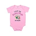 Fflirtygo I Love My Dadu Dadi So Much Romper Baby Wear Cotton Infants sleepsuit/Onesize/kids dress Dress Pink Color for Boys and Girls