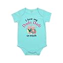 Fflirtygo I Love My Dadu Dadi So Much Romper Baby Wear Cotton Infants sleepsuit/Onesize/kids dress Dress Light Blue Color for Boys and Girls
