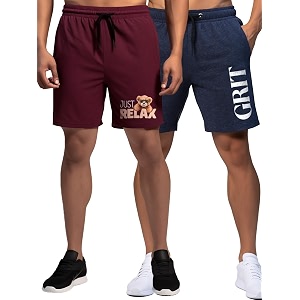 fflirtygo men39s cotton gym shorts half pant printed graphic sports wear