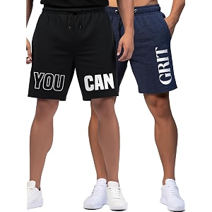 fflirtygo men39s cotton gym shorts half pant printed graphic sports wear