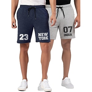 fflirtygo men39s cotton gym shorts half pant printed graphic sports wear