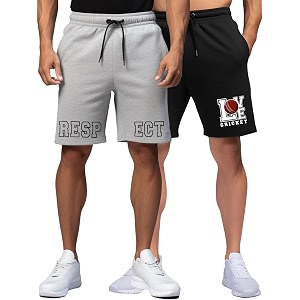 fflirtygo men39s cotton gym shorts half pant printed graphic sports wear