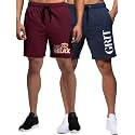 Fflirtygo Men's Cotton Gym Shorts Half Pant, Printed Graphic Sports Wear