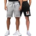 Fflirtygo Men's Cotton Gym Shorts Half Pant, Printed Graphic Sports Wear