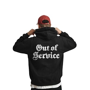 Fflirtygo Mens Printed Hoodie for Man