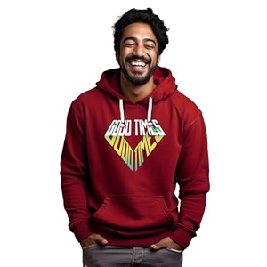 Fflirtygo Mens Printed Hoodie for Man