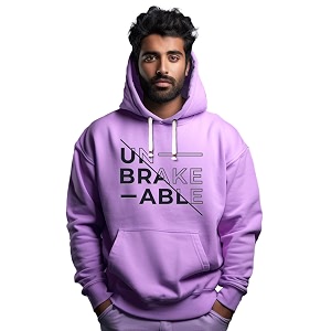 Fflirtygo Mens Printed Hoodie for Man