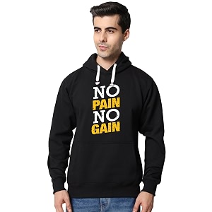 Fflirtygo Mens Printed Hoodie for Man