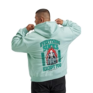 Fflirtygo Mens Printed Hoodie for Man
