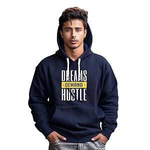 Fflirtygo Mens Printed Hoodie for Man