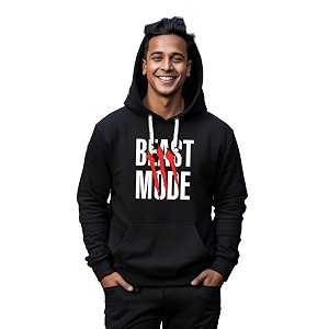 Fflirtygo Mens Printed Hoodie for Man