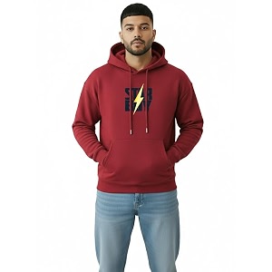 Fflirtygo Mens Printed Hoodie for Man