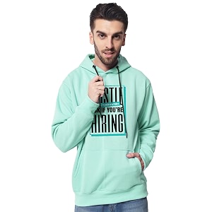 Fflirtygo Mens Printed Hoodie for Man