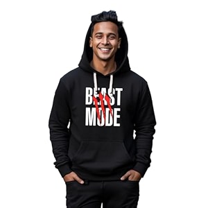 Fflirtygo Mens Printed Hoodie for Man