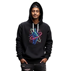 Fflirtygo Mens Printed Hoodie for Man