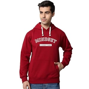 Fflirtygo Mens Printed Hoodie for Man