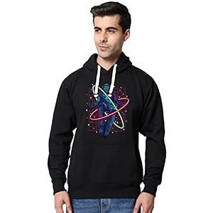 Fflirtygo Mens Printed Hoodie for Man