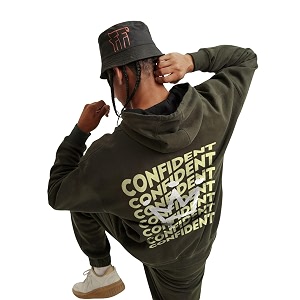 Fflirtygo Mens Printed Hoodie for Man