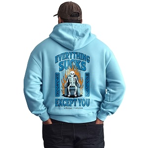 Fflirtygo Mens Printed Hoodie for Man