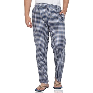 fflirtygo mens super combed cotton checkered checkmate pyjama 100 cotton export quality fabric red and navy check pyjama for men mens leisure wear night wear pajama