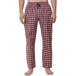 fflirtygo mens super combed cotton checkered checkmate pyjama 100 cotton export quality fabric red and navy check pyjama for men mens leisure wear night wear pajama