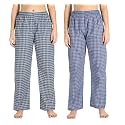 Fflirtygo Women's Cotton Pyjama Bottom, Cotton Export Quality Fabric, Checkered Pyjama for Women, Women�s Leisure Wear, Night Pajama