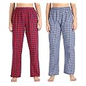 Fflirtygo Women's Cotton Pyjama Bottom, Cotton Export Quality Fabric, Checkered Pyjama for Women, Women�s Leisure Wear, Night Pajama