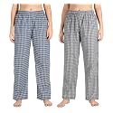 Fflirtygo Women's Cotton Pyjama Bottom, Cotton Export Quality Fabric, Checkered Pyjama for Women, Women�s Leisure Wear, Night Pajama