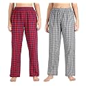 Fflirtygo Women's Cotton Pyjama Bottom, Cotton Export Quality Fabric, Checkered Pyjama for Women, Women�s Leisure Wear, Night Pajama