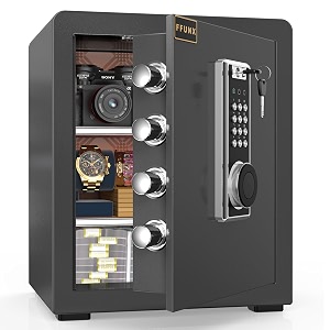home safe locker 2 cubic 45 litres fireproof cabinet with sensitive alarms dual key system for money jewelry document storage battery required