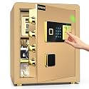 Safe Locker with Smart Touch Screen Biometric Fingerprint Security Safe Box (2 Cubic | 45 Litres), Cabinet Security Safe Box for Home, Office, Cash, Jewelry, Documents (Battery required)