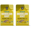 FGO Organic Dandelion Root Loose Tea, Cut and Sifted, Caffeine Free, 16oz Bulk Resealable Bag, Packaging May Vary (Pack of 2)