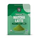 FGO Organic Matcha Latte Powder, Authentic Japanese Matcha with Organic Cane Sugar, Ready-to-Mix Cafe Quality, Lightly Sweetened, 4 oz Resealable Bag (Pack of 1)