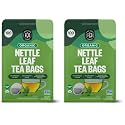 FGO Organic Nettle Leaf Tea, 100 Count, Eco-Conscious Tea Bags, Caffeine Free, Resealable Bag, Packaging May Vary (Pack of 2)