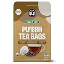 FGO Organic Pu'erh Tea, 100 Count, Eco-Conscious Black Tea Bags, Resealable Bag, Packaging May Vary (Pack of 1)