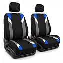FH Group FB033BLUE102 Bucket Seat Cover (Modernistic Airbag Compatible (Set of 2) Blue)