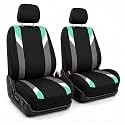 FH Group FB033MINT102 Modernistic Mint Bucket Seat Cover, Set of 2