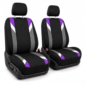 fh group fb033purple102 bucket seat cover modernistic airbag compatible set of 2 purple