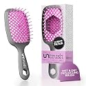 FHI HEAT Unbrush Wet & Dry Vented Detangling Hair Brush, Lavender/Grey
