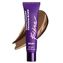 Fièra Luxury Concealer & Foundation with Anti-Aging Ingredients - Full Coverage for Dark Circles, Wrinkles, Fine Lines, and Spots, All-Day Wear For Mature Skin - Dark, 0.5 FL. OZ. / 15 ML