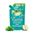 Fiama Fresh Hand Wash, 750 ml Refill Pack, Value Pouch, Peppermint Oil &amp; Green Apple Extract Handwash, for Soft &amp; Supple Hands