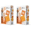 Fiber Gourmet Thinables Baked Cheese Crackers - Real Cheddar - (Pack of 2)