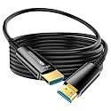 Fiber Optic HDMI Cable 65 FT, 8K Long HDMI 2.1 Cable, Thin HDMI Cord 48Gbps Ultra High Speed, 8K@60Hz, 4K@240Hz/120Hz, Dynamic HDR, eARC, HDCP 2.2&amp;2.3, 3D, Compatible for PS4/5/Xbox/TV/Laptop