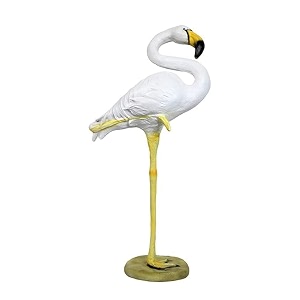 the decorshed fiber unbreakable flamingo for home decor garden decor room decor balcony decor single leg flamingo 1