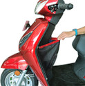 Fibera Original Smart Basket For Activa 6G 110 BS6 (FEB 2020- Present) Luggage Box Red Polyester Motorbike Saddlebag