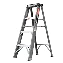 Fiberglass Step Ladder 4 Step 250lbs Gray