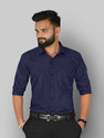 FIBERMILL Men Solid Formal Dark Blue Shirt