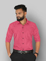 FIBERMILL Men Solid Formal Pink Shirt