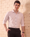 FIBERMILL Men Slim Fit Solid Spread Collar